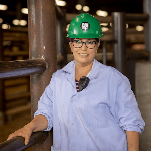woman in hard hat