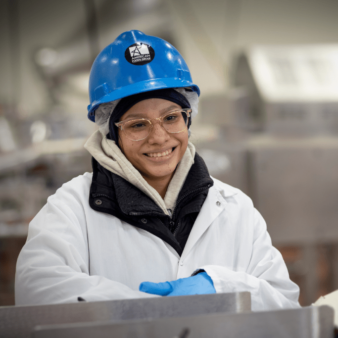 woman in hard hat